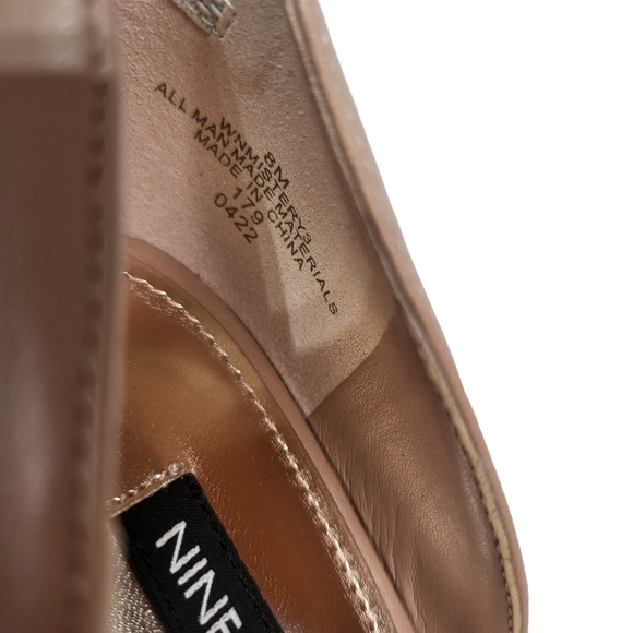 Nine West Mistery Dress Sandals Nude 8 - Picture 9 of 10